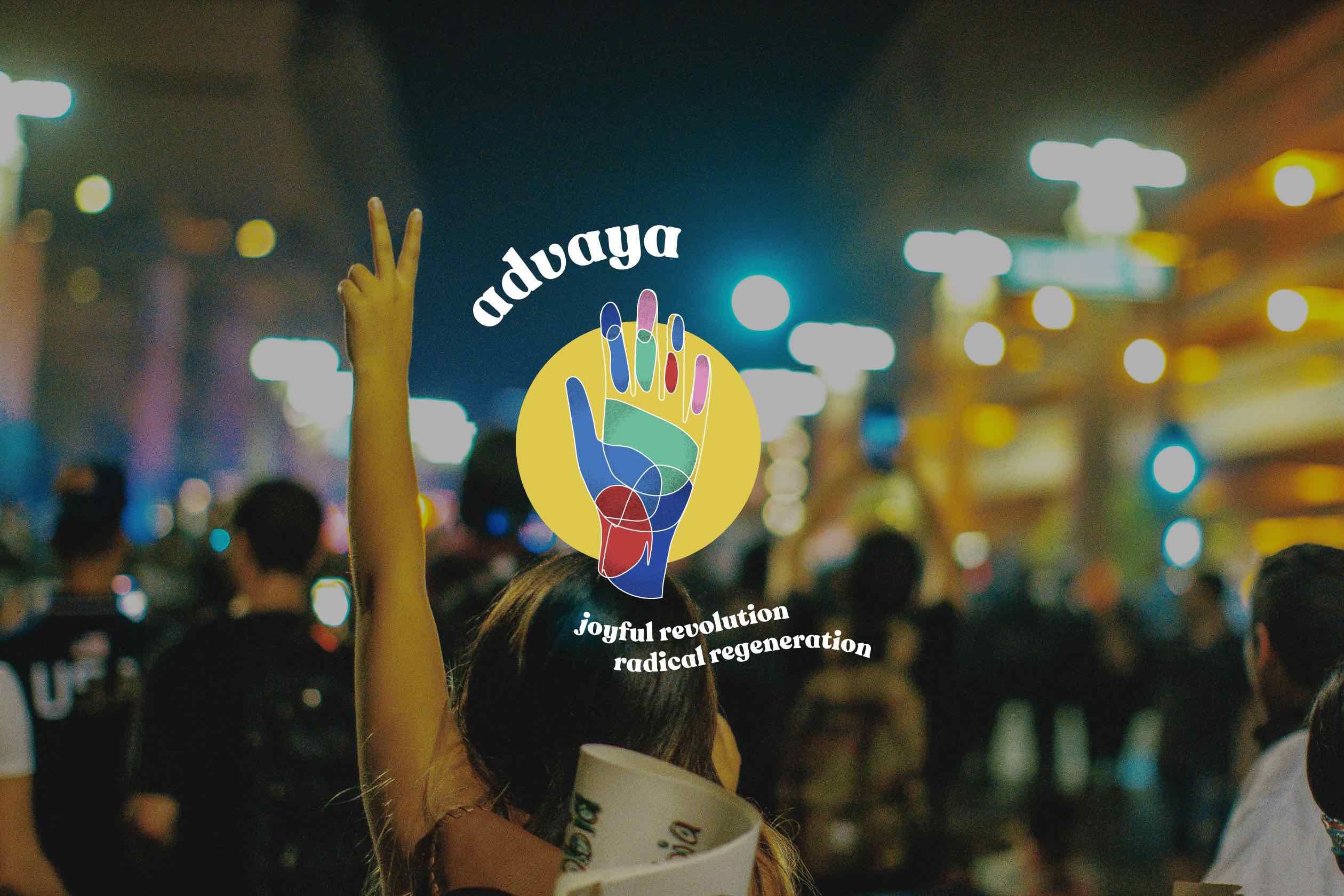 Advaya branding design colourful