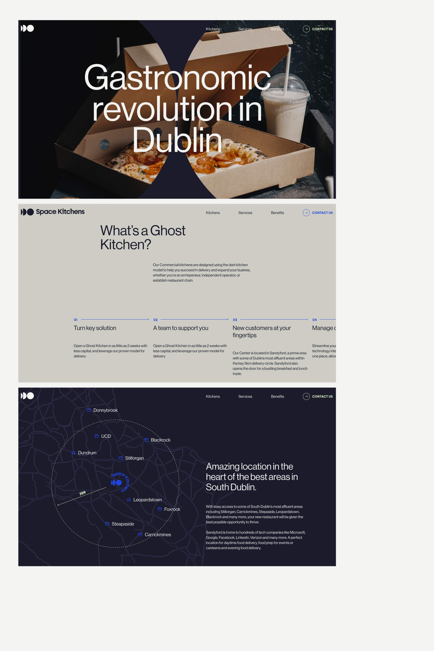 Space Kitchens Branding design gastronomic revolution Dublin Ireland marca y diseño