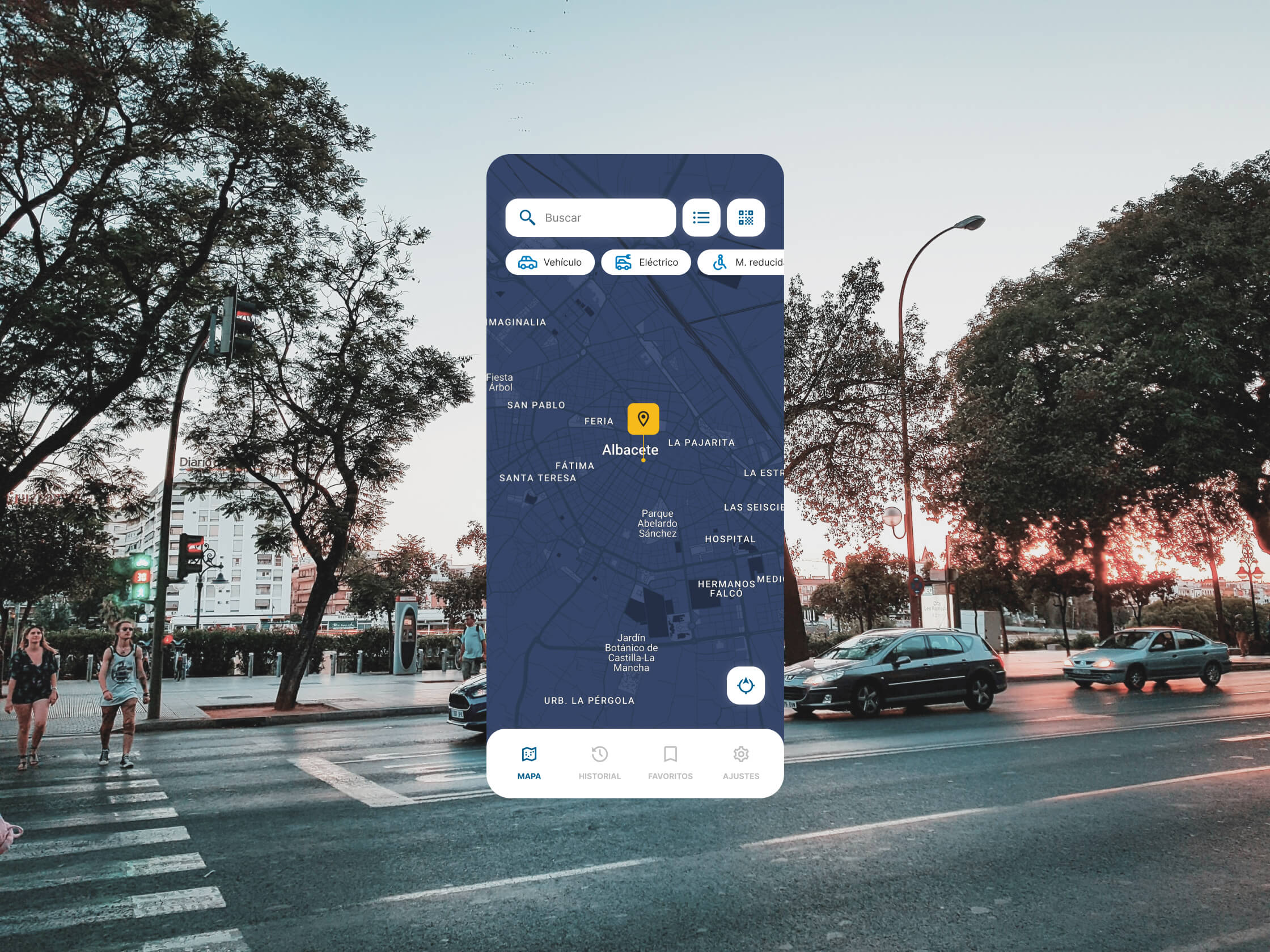 diseño ui ux app ciudad aparcamiento sistema de diseño