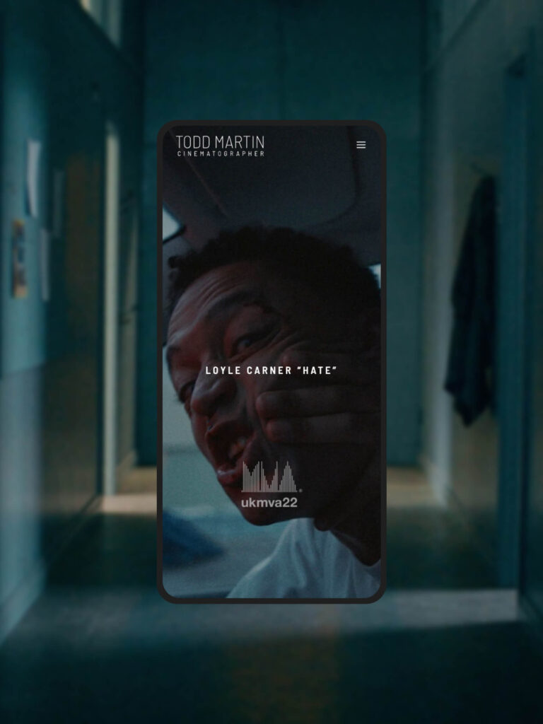 diseño ui ux web mobile responsive NYC filmmaker Todd Martin