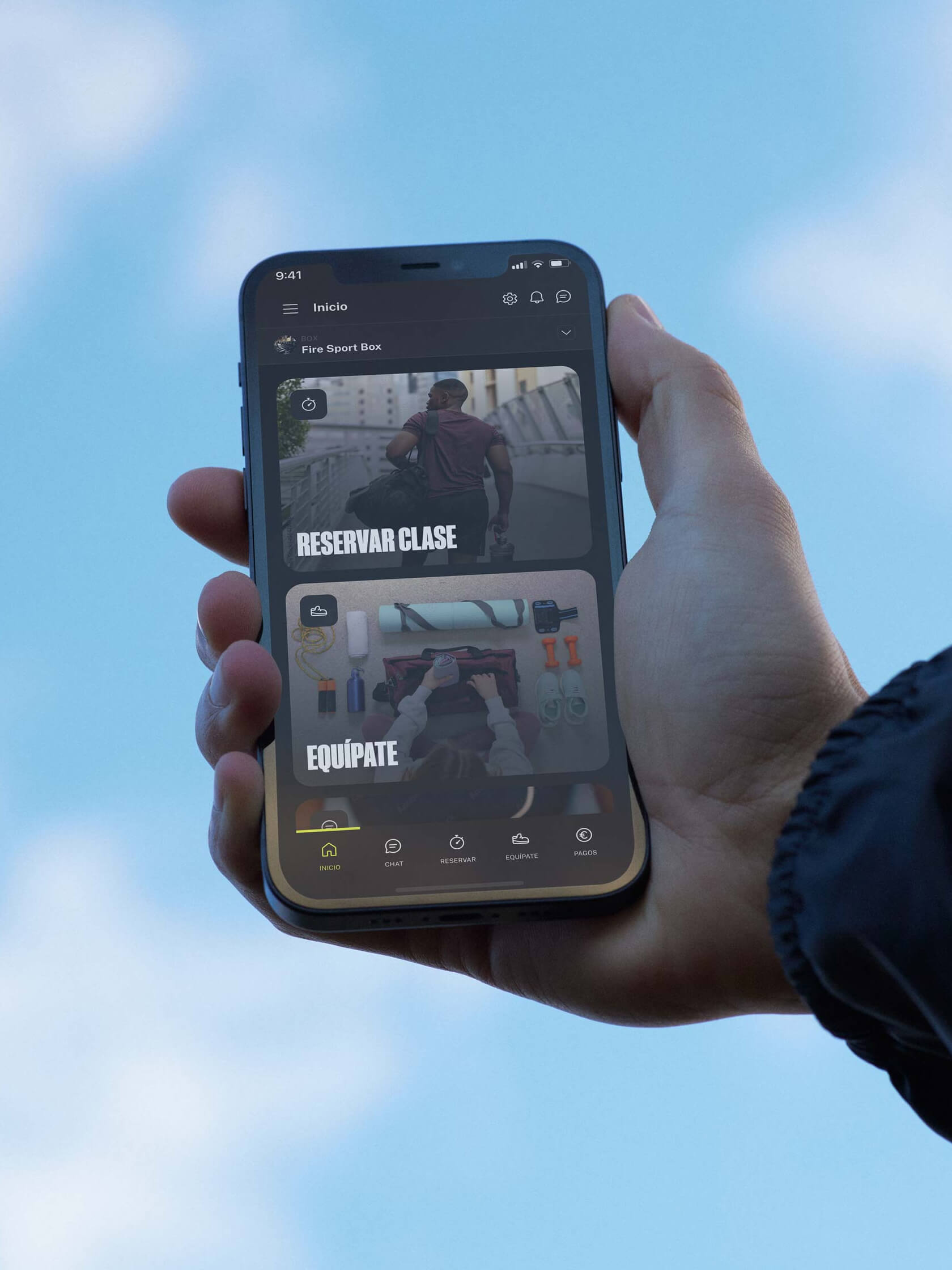 Branding y Diseño App Wodbuster gestión centros deportivos- mobile