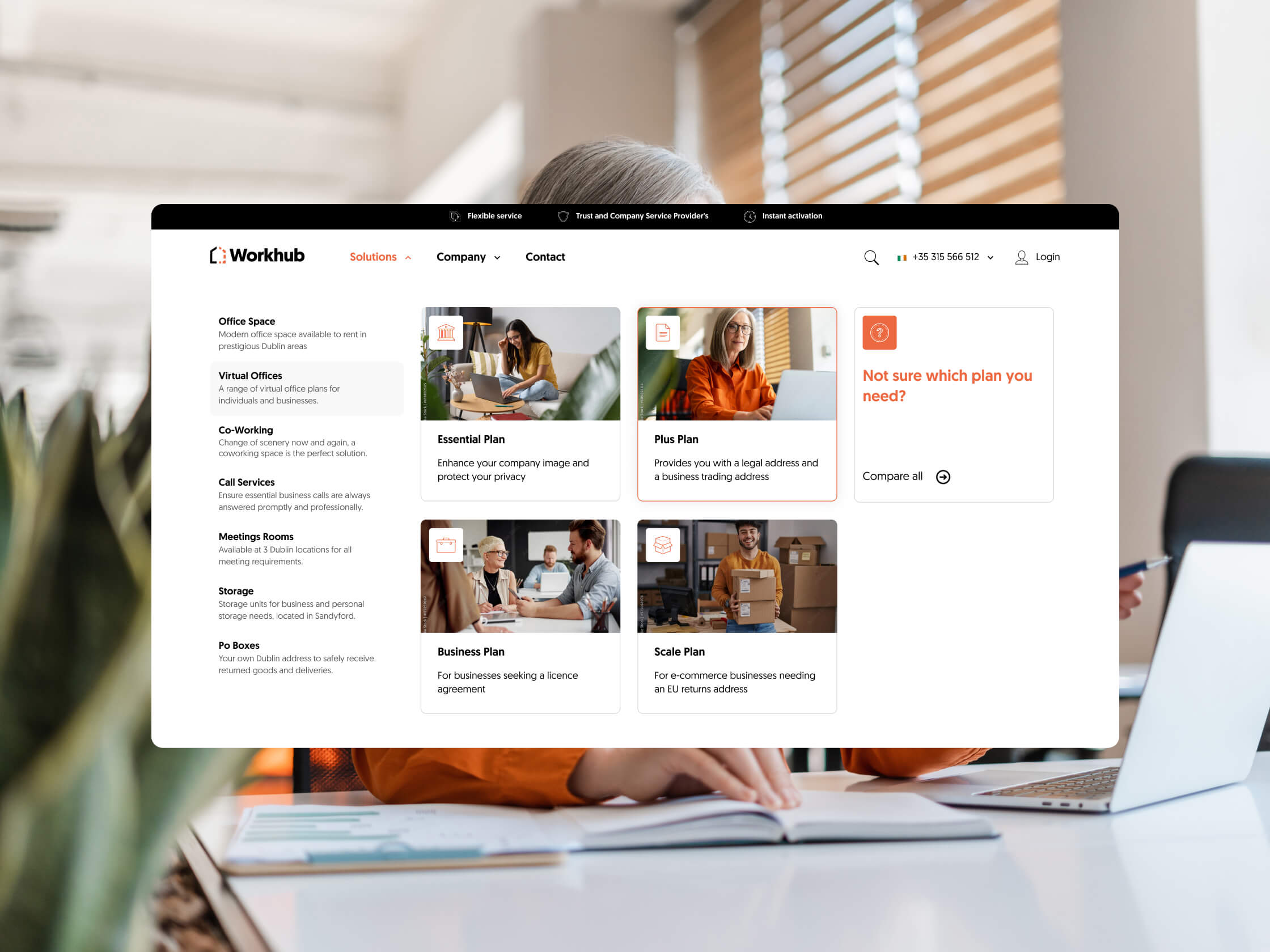 Branding & Diseño web para Workhub en Dublin