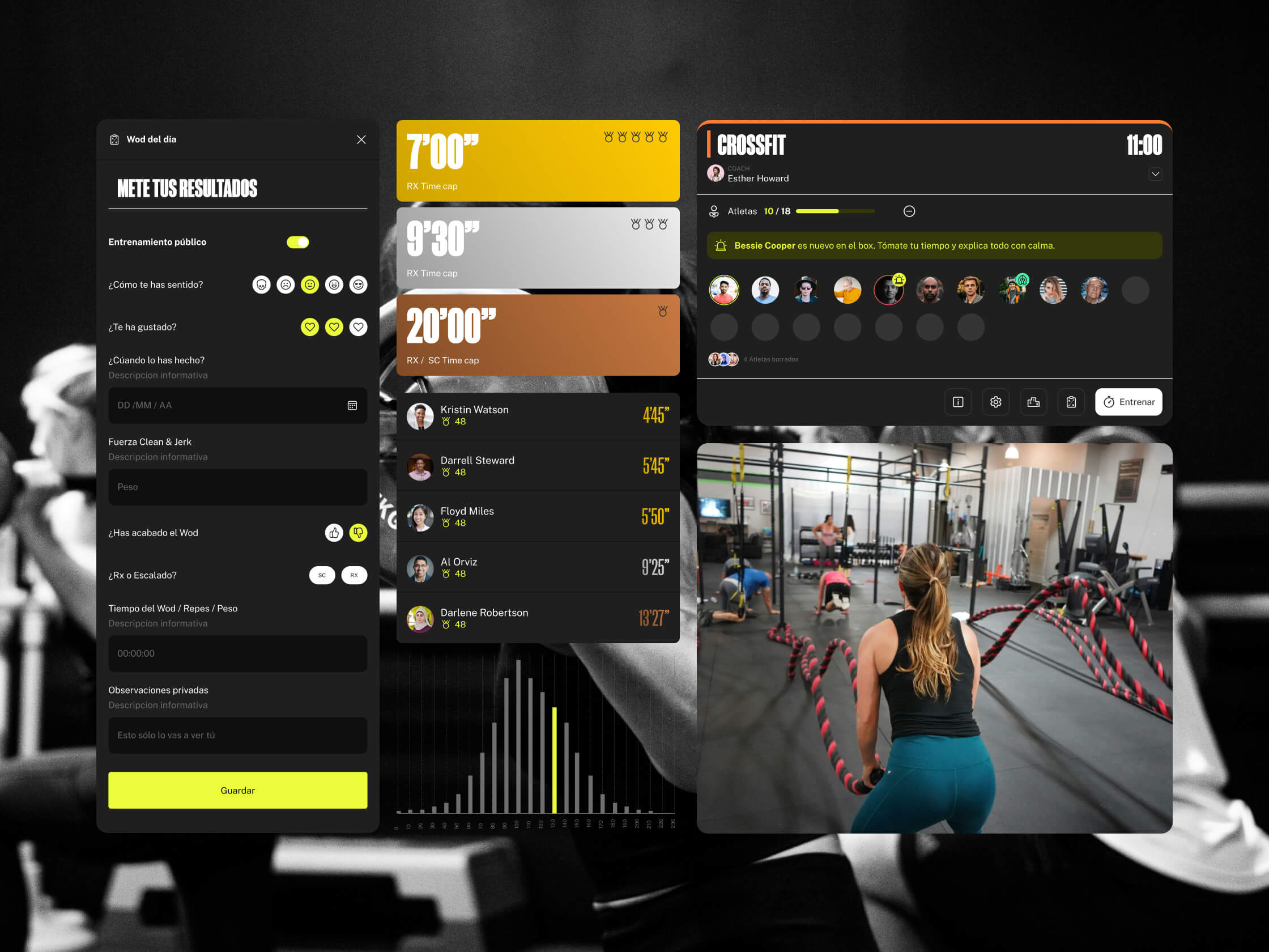 Branding y Diseño App Wodbuster gestión centros deportivos