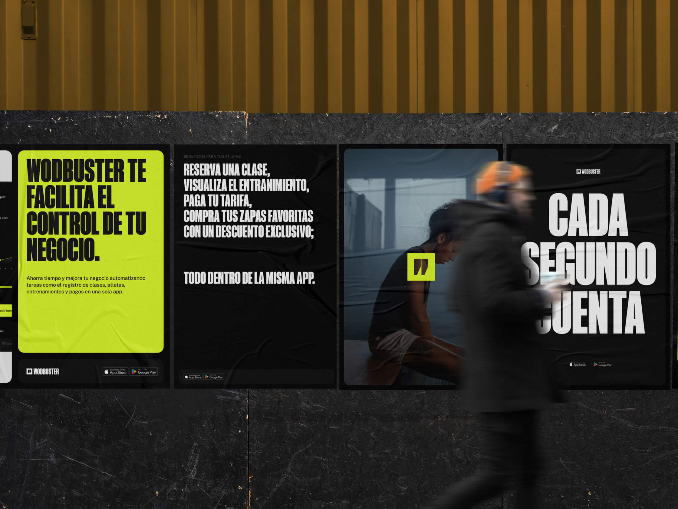 Branding y Diseño App Wodbuster gestión centros deportivos