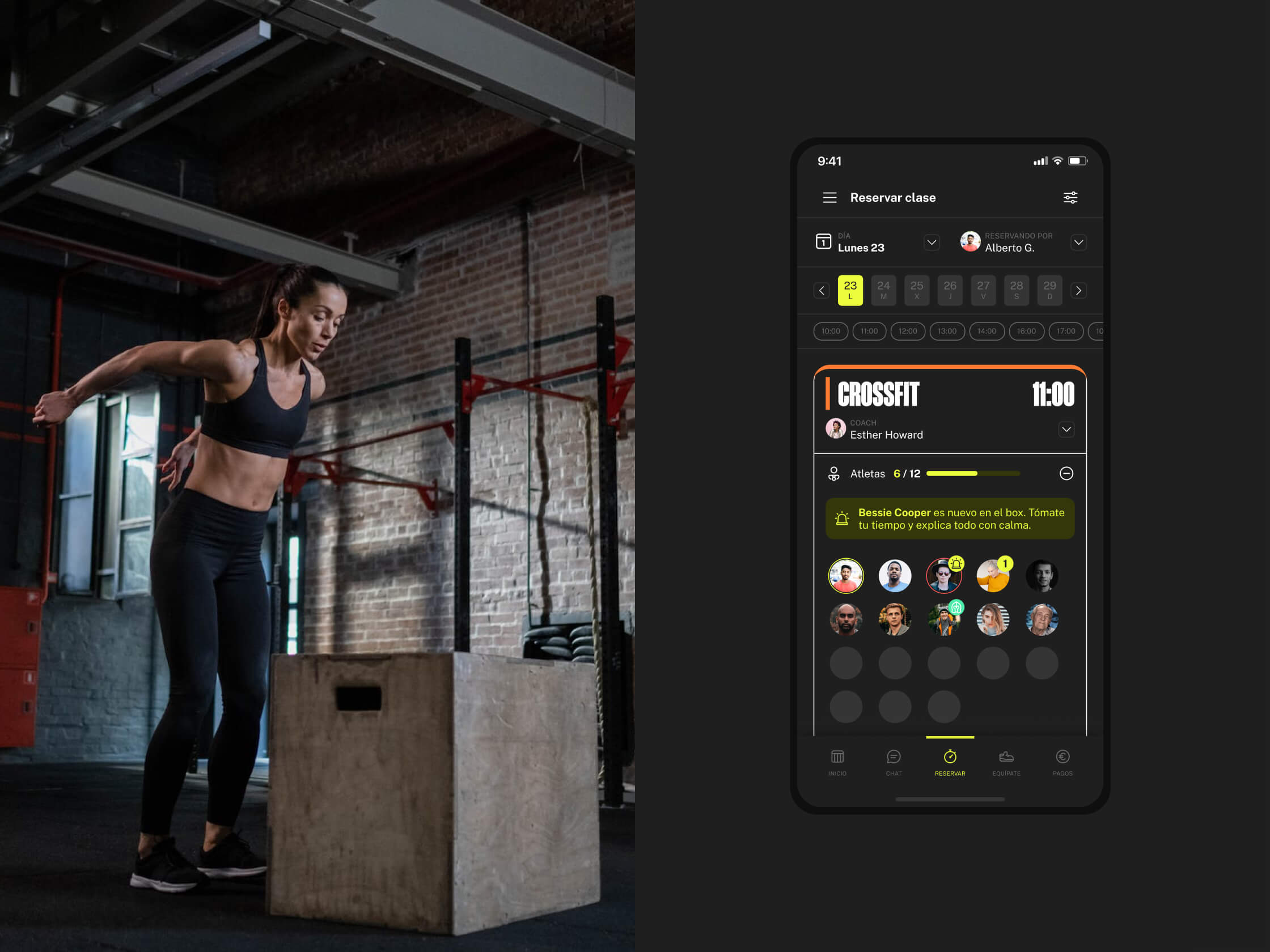 Branding y Diseño App Wodbuster gestión centros deportivos
