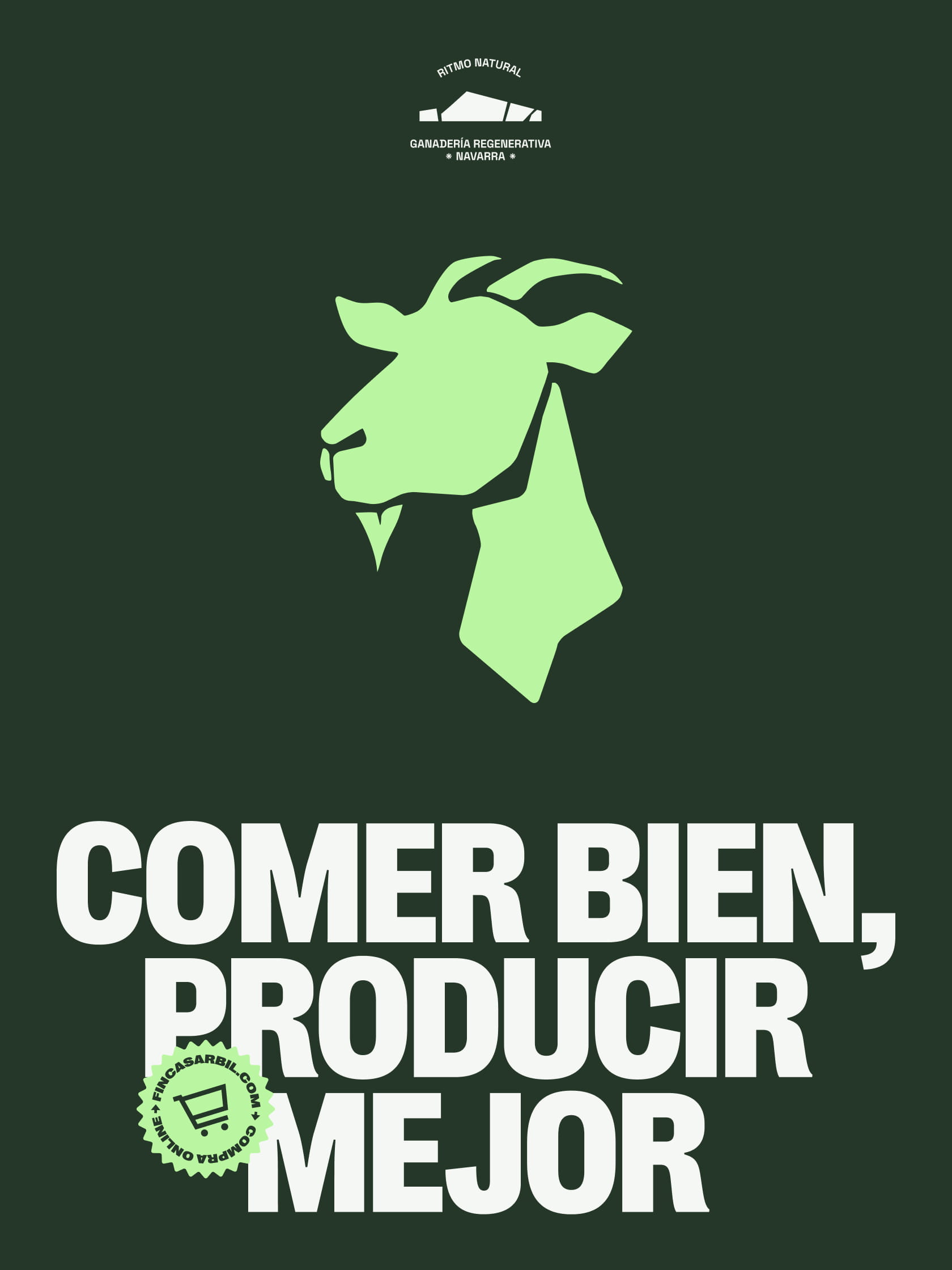 Diseño de packaging sostenible y etiquetas para producción de carne de vacuno ecológica.