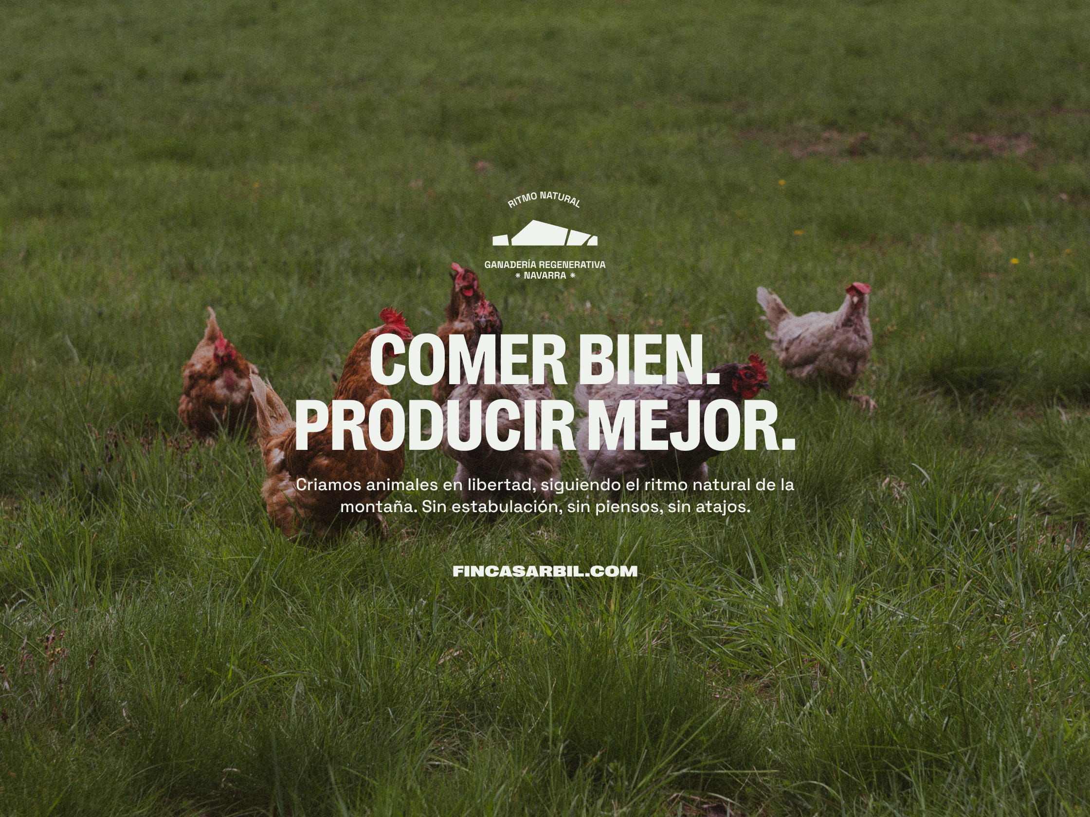 Diseño de identidad visual y branding para la ganadería ecológica Finca Sarbil por Azote.